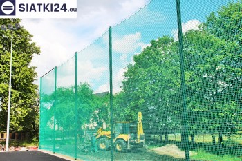 Siatki Łańcut - Zabezpieczenie za bramkami i trybun boiska piłkarskiego dla terenów Łańcuta